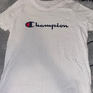 Champion T-shirt. Size Medium (Women). Colour: White